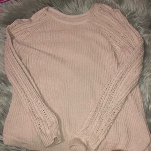 Light pink knit sweater